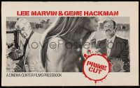 4s869 PRIME CUT pressbook 1972 Lee Marvin with machine gun, Gene Hackman with meat cleaver!