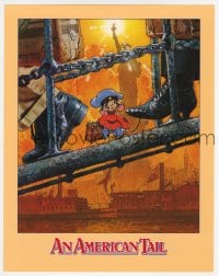 4s313 AMERICAN TAIL screening program 1986 Steven Spielberg, Don Bluth, art of Fievel by Struzan!