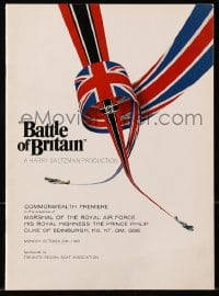 4s232 BATTLE OF BRITAIN Commonwealth premiere Canadian program 1969 historical World War II battle!