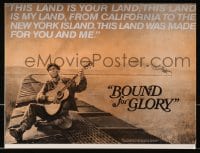 4s317 BOUND FOR GLORY screening program 1976 David Carradine as folk singer Woody Guthrie on train!