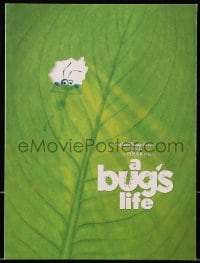 4s319 BUG'S LIFE screening program 1998 Walt Disney Pixar CGI insect cartoon, cool die-cut cover!