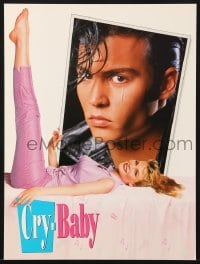 4s323 CRY-BABY screening program 1990 directed by John Waters, Johnny Depp is a doll, Amy Locane