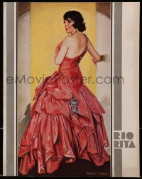 4s235 RIO RITA program 1929 wonderful different art of Bebe Daniels by Florence A. Kroger!