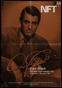 4s396 CARY GRANT English promo brochure 2001 The Man from Dream City, unfolds to 17x24 poster!