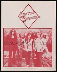 4s454 LYNYRD SKYNYRD promo brochure 1974 Sweet Home Alabama, filled with great information!