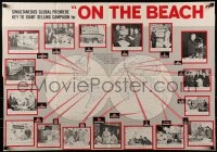 4s472 ON THE BEACH promo brochure 1959 Stanley Kramer classic, unfolds to make a 24x34 poster!