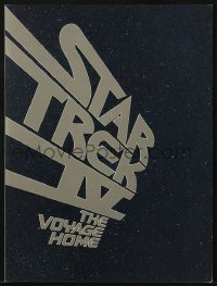 4s501 STAR TREK IV promo brochure 1986 Leonard Nimoy, William Shatner, cast portraits & scenes!