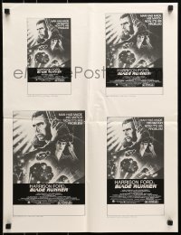 4s191 BLADE RUNNER ad slick 1982 Ridley Scott sci-fi classic, art of Harrison Ford by John Alvin!