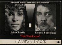4s348 DON'T LOOK NOW English pressbook 1974 Julie Christie, Donald Sutherland, Nicolas Roeg, rare!