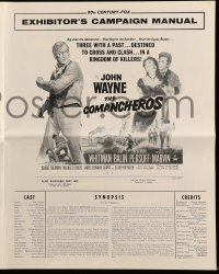 4s619 COMANCHEROS pressbook 1961 cowboy John Wayne, Stuart Whitman, Ina Balin, Michael Curtiz!