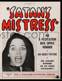4s642 SATAN'S MISTRESS pressbook 1966 Satan's Mistress, sexy award an winner in its own category!