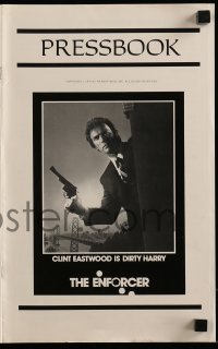 4s659 ENFORCER pressbook 1976 classic images of Clint Eastwood as Dirty Harry with his gun!