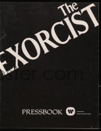 4s661 EXORCIST pressbook 1974 William Friedkin, Max Von Sydow, William Peter Blatty horror classic!