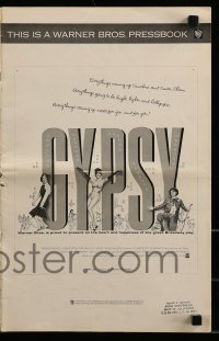 4s708 GYPSY pressbook 1962 Rosalind Russell & sexiest Natalie Wood!