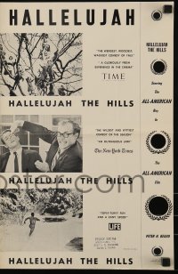 4s710 HALLELUJAH THE HILLS pressbook 1963 the wildest & wittiest comedy of the season!
