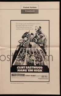 4s713 HANG 'EM HIGH pressbook 1968 cowboys Clint Eastwood & Dennis Hopper, sexy Inger Stevens!