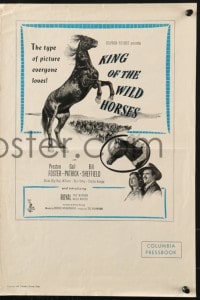 4s759 KING OF THE WILD HORSES pressbook 1947 Preston Foster, Gail Patrick, Royal, the wonder horse!