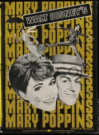 4s799 MARY POPPINS pressbook R1973 Julie Andrews & Dick Van Dyke in Disney classic!