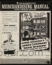 4s878 REAR WINDOW pressbook R1962 Alfred Hitchcock, art of voyeur Jimmy Stewart & sexy Grace Kelly!