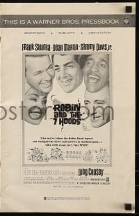 4s891 ROBIN & THE 7 HOODS pressbook 1964 Frank Sinatra, Dean Martin, Sammy Davis Jr, Bing Crosby