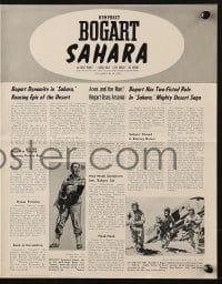 4s899 SAHARA pressbook R1948 cool images of World War II soldier Humphrey Bogart in Africa!