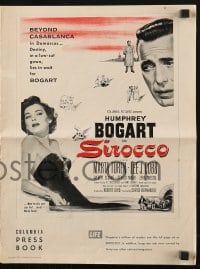4s919 SIROCCO pressbook 1951 Humphrey Bogart goes beyond Casablanca in Damascus, sexy Marta Toren!