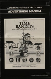 4s956 TIME BANDITS pressbook 1981 John Cleese, Sean Connery, directed by Terry Gilliam!
