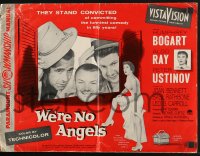 4s983 WE'RE NO ANGELS pressbook 1955 Humphrey Bogart, Aldo Ray, Peter Ustinov, Michael Curtiz