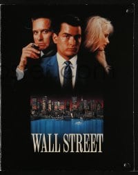 4s339 WALL STREET screening program 1987 Michael Douglas, Charlie Sheen, Daryl Hannah, Oliver Stone