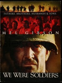 4s340 WE WERE SOLDIERS screening program 2002 super close up of Vietnam War soldier Mel Gibson!