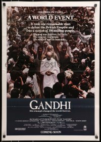 4s421 GANDHI promo brochure 1982 Ben Kingsley as The Mahatma, directed by Richard Attenborough!
