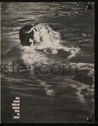 4s470 NIGHT OF THE IGUANA promo brochure 1964 Burton, Gardner, Lyon, Kerr, Huston, Tal Stubis art!