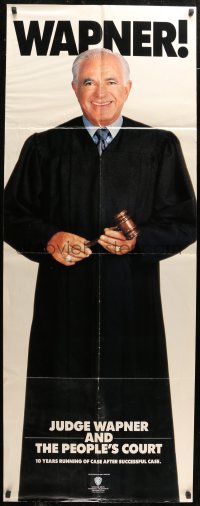 4s477 PEOPLE'S COURT TV promo brochure 1990s popular courtroom television show, unfolds to 21x55!