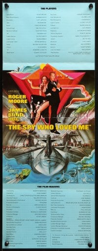 4s498 SPY WHO LOVED ME promo brochure 1977 great Bob Peark art of Roger Moore as James Bond!