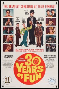 4t014 30 YEARS OF FUN 1sh 1963 Charley Chase, Buster Keaton, Laurel & Hardy!