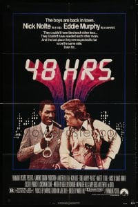 4t017 48 HRS. 1sh 1982 Nick Nolte is a cop who hates Eddie Murphy who is a convict!
