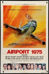 4t034 AIRPORT 1975 1sh 1974 Charlton Heston, Karen Black, George Akimoto aviation disaster art!
