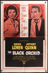 4t120 BLACK ORCHID 1sh 1959 Anthony Quinn, Sophia Loren, a story of love directed by Martin Ritt!