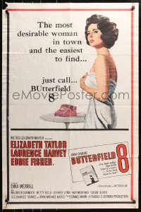4t150 BUTTERFIELD 8 1sh 1960 call girl Elizabeth Taylor is the most desirable and easiest to find!