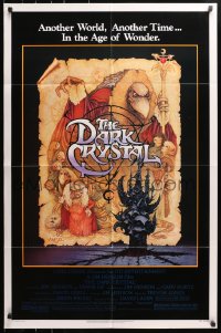 4t211 DARK CRYSTAL 1sh 1982 Jim Henson & Frank Oz, incredible Richard Amsel fantasy art!