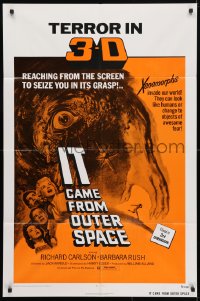 4t447 IT CAME FROM OUTER SPACE 1sh R1972 Jack Arnold classic 3-D sci-fi, cool artwork!