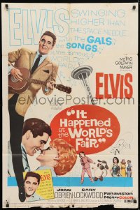 4t448 IT HAPPENED AT THE WORLD'S FAIR 1sh 1963 Elvis Presley swings higher than the Space Needle!