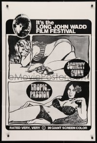 4t460 JOHNNY GUNN/TROPIC OF PASSION 1sh 1970s it's the Long John Wadd Holmes film festival!