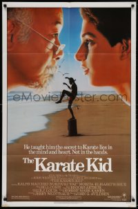 4t477 KARATE KID 1sh 1984 Pat Morita, Ralph Macchio, teen martial arts classic!
