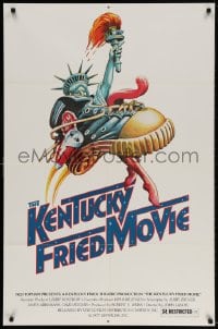 4t479 KENTUCKY FRIED MOVIE 1sh 1977 John Landis directed comedy, wacky tennis shoe art!