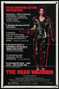 4t542 MAD MAX 2: THE ROAD WARRIOR style B 1sh 1982 George Miller, Mel Gibson returns as Mad Max!