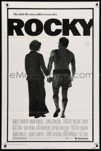 4t728 ROCKY NSS style 1sh 1976 boxer Sylvester Stallone, John G. Avildsen boxing classic!