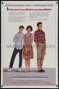 4t780 SIXTEEN CANDLES 1sh 1984 Molly Ringwald, Anthony Michael Hall, directed by John Hughes!