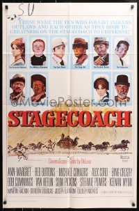 4t806 STAGECOACH 1sh 1966 Ann-Margret, Red Buttons, Bing Crosby, great Norman Rockwell art!