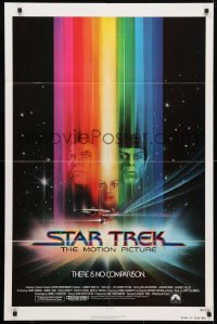 4t810 STAR TREK advance 1sh 1979 cool art of Shatner, Nimoy, Khambatta and Enterprise by Bob Peak!